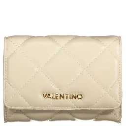 Beige Polyurethane Women Wallet