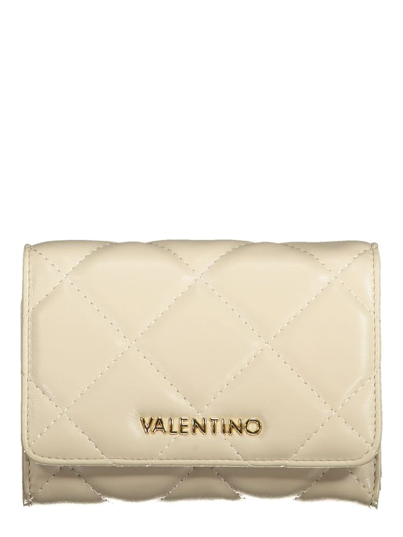 Beige Polyurethane Women Wallet