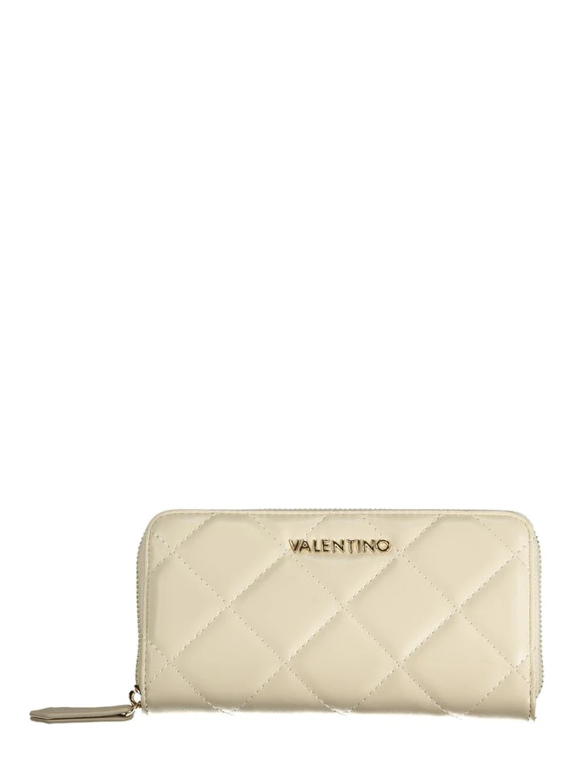 Beige Polyurethane Women Wallet