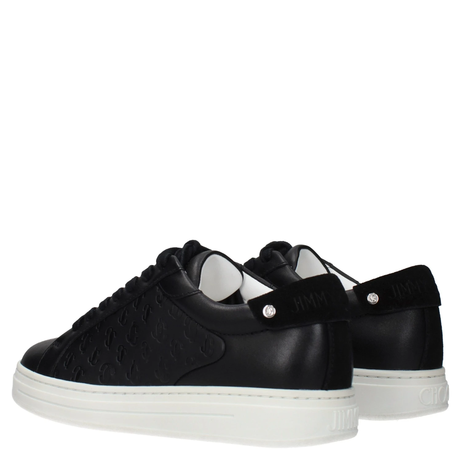 Black Leather Low Top Sneakers