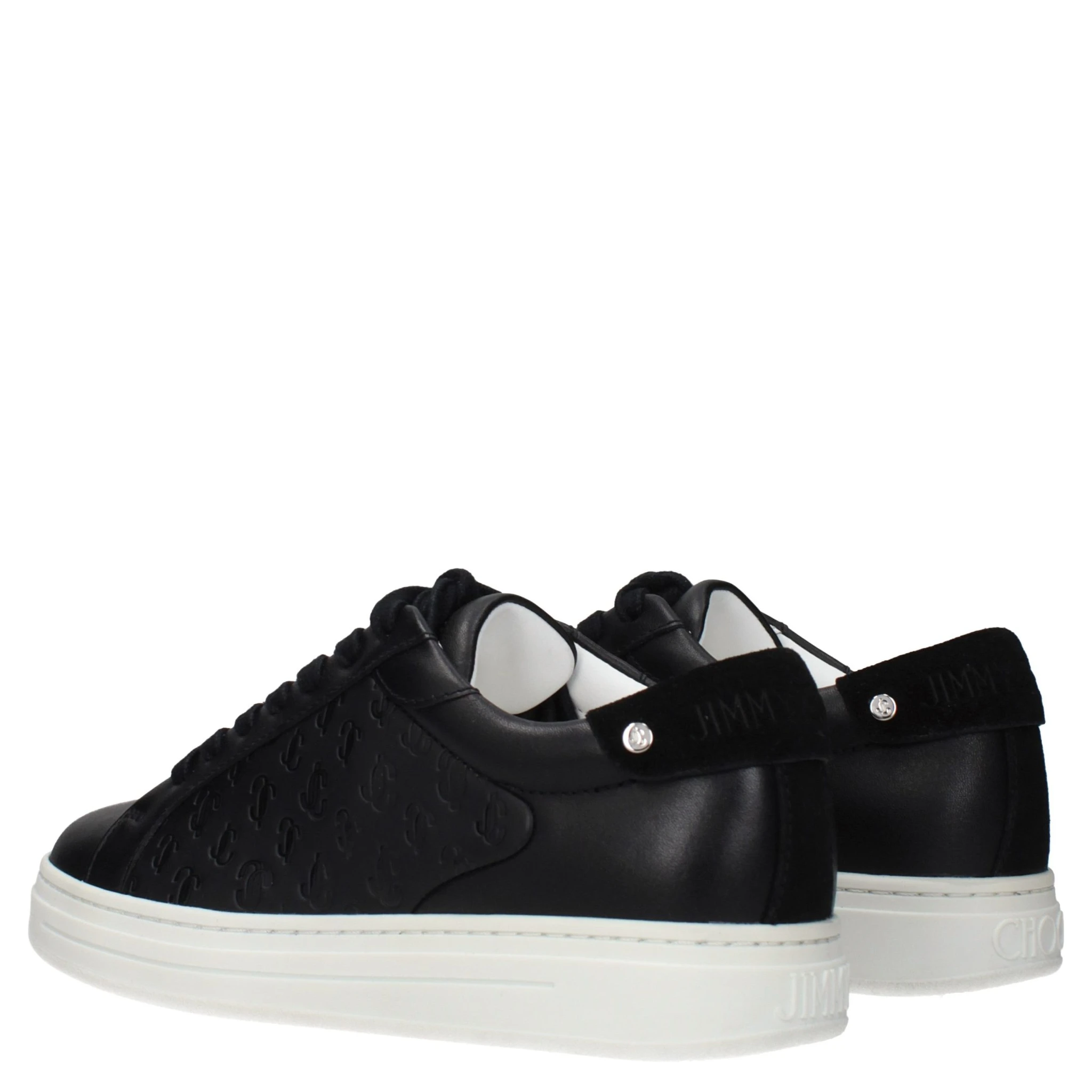 Black Leather Low Top Sneakers