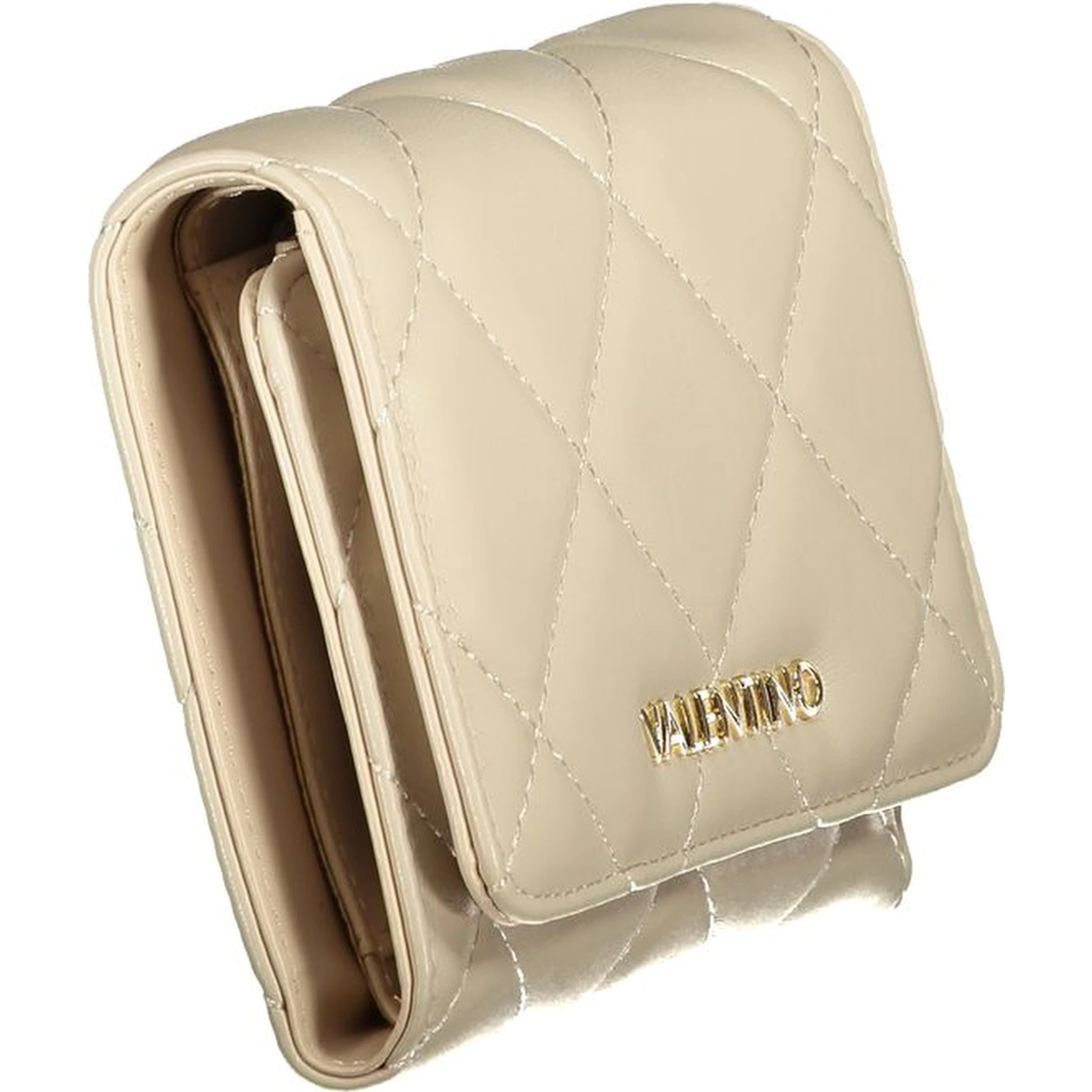 Beige Polyurethane Women Wallet