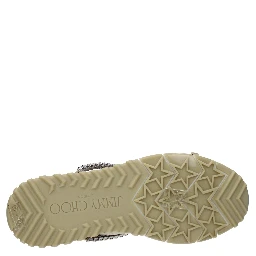 Beige Fabric Slip-On Loafers