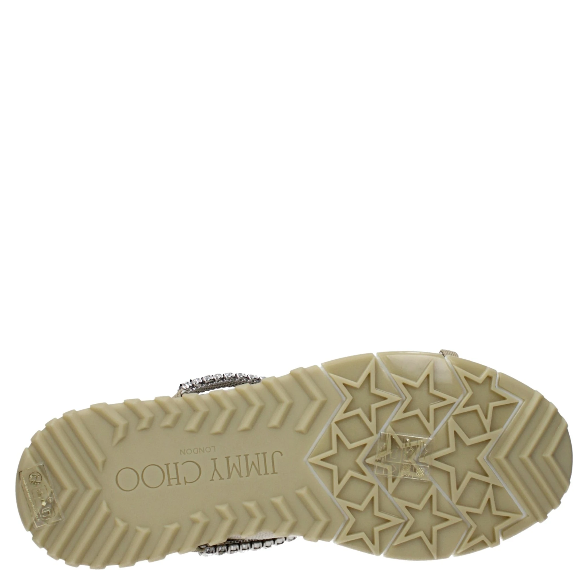 Beige Fabric Slip-On Loafers