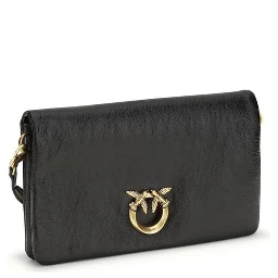 Black Goatskin Shoulder Bag