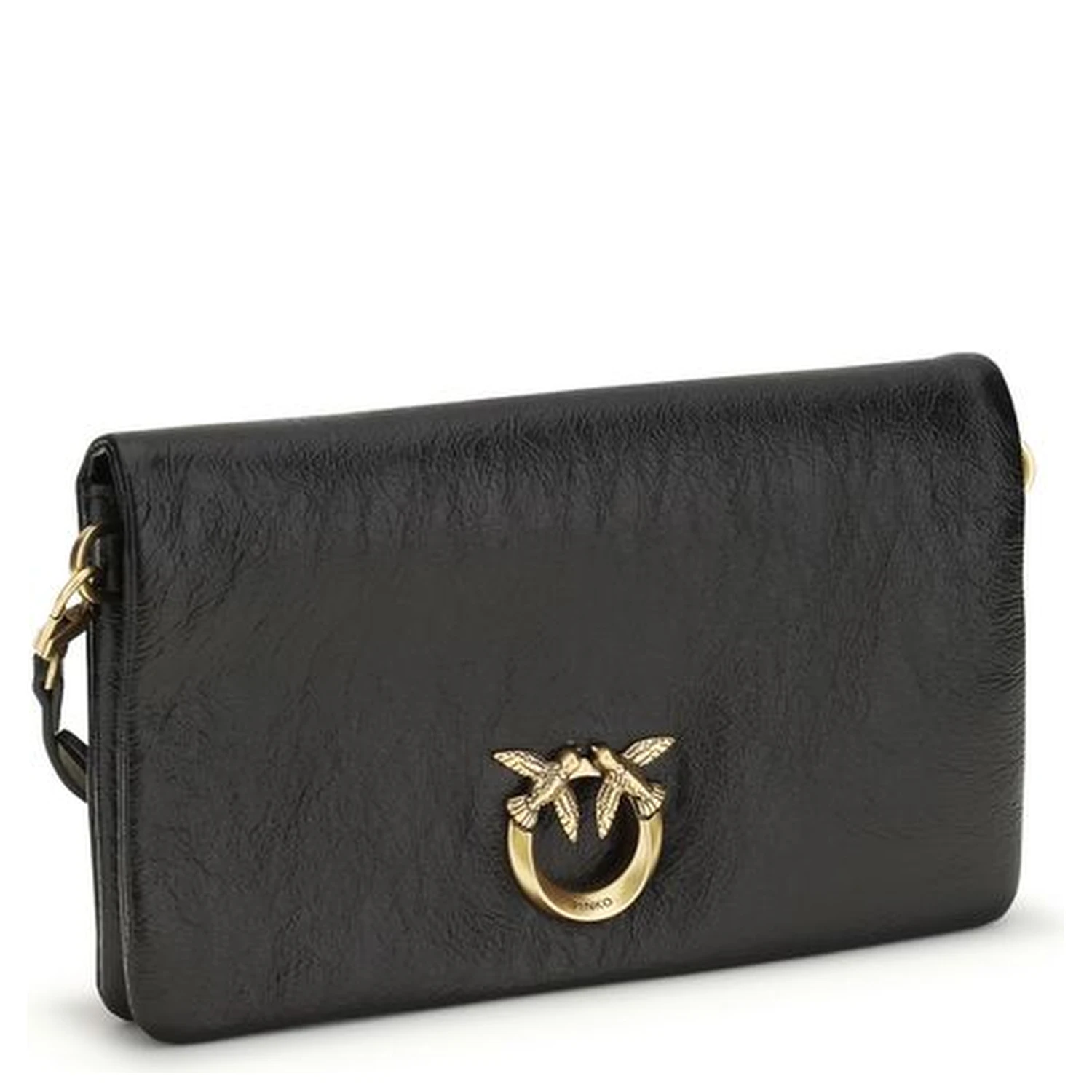 Black Goatskin Shoulder Bag
