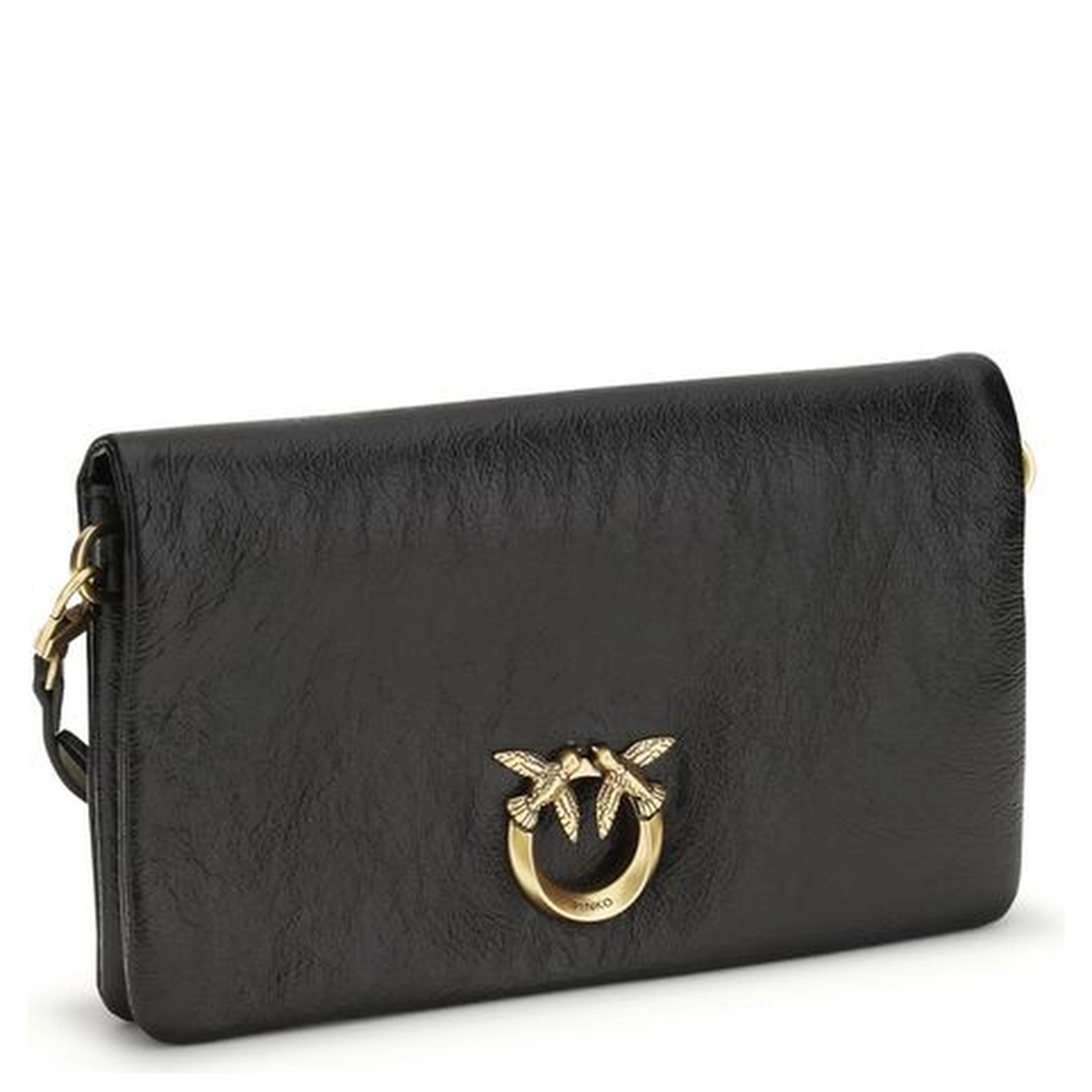 Black Goatskin Shoulder Bag