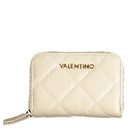 Beige Polyurethane Women Wallet
