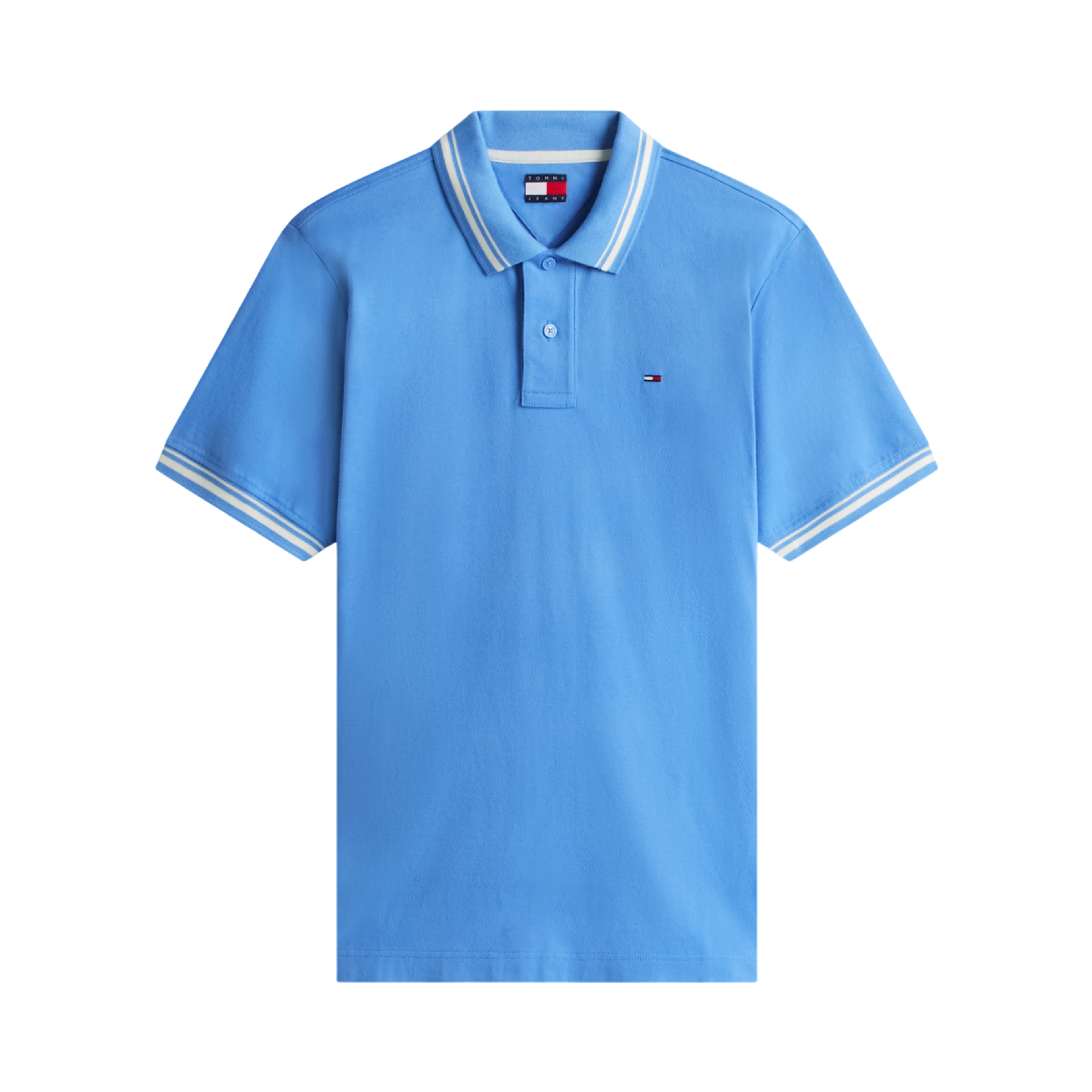 TOMMY JEANS  T-shirts and Polos Clear Blue
