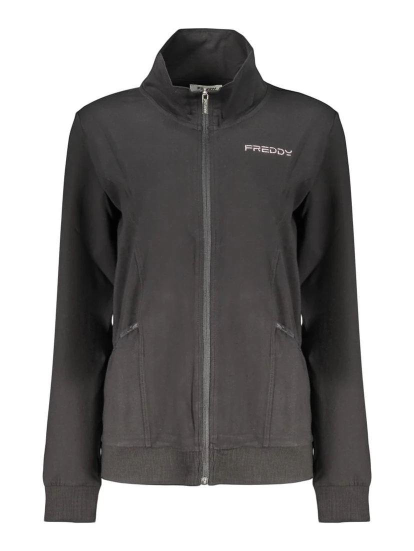 Black Cotton Sweatshirt