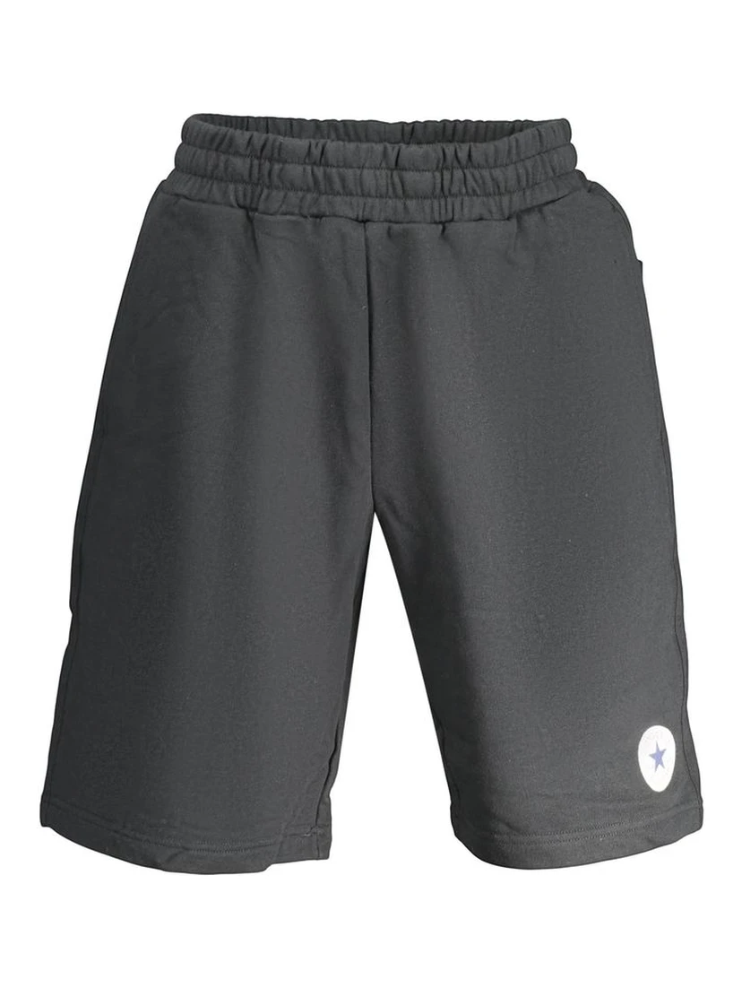 Black Cotton Shorts