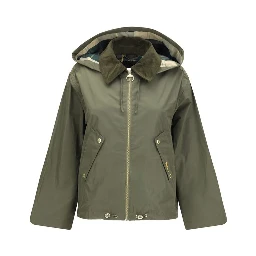 Bicolor Cotton Rain Coat