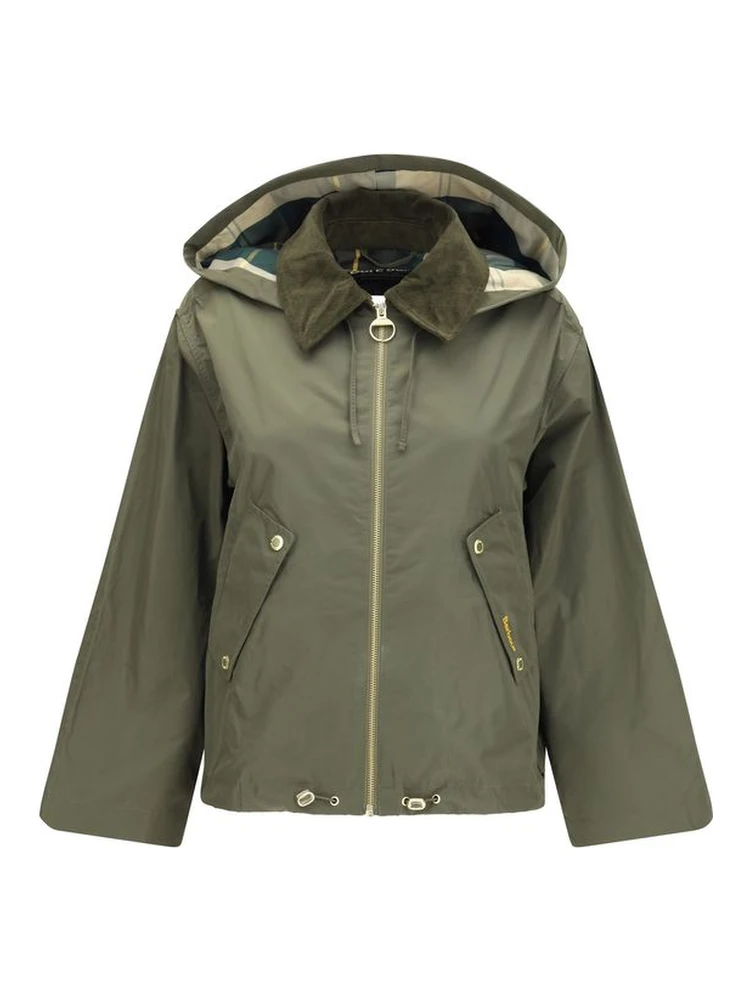 Bicolor Cotton Rain Coat