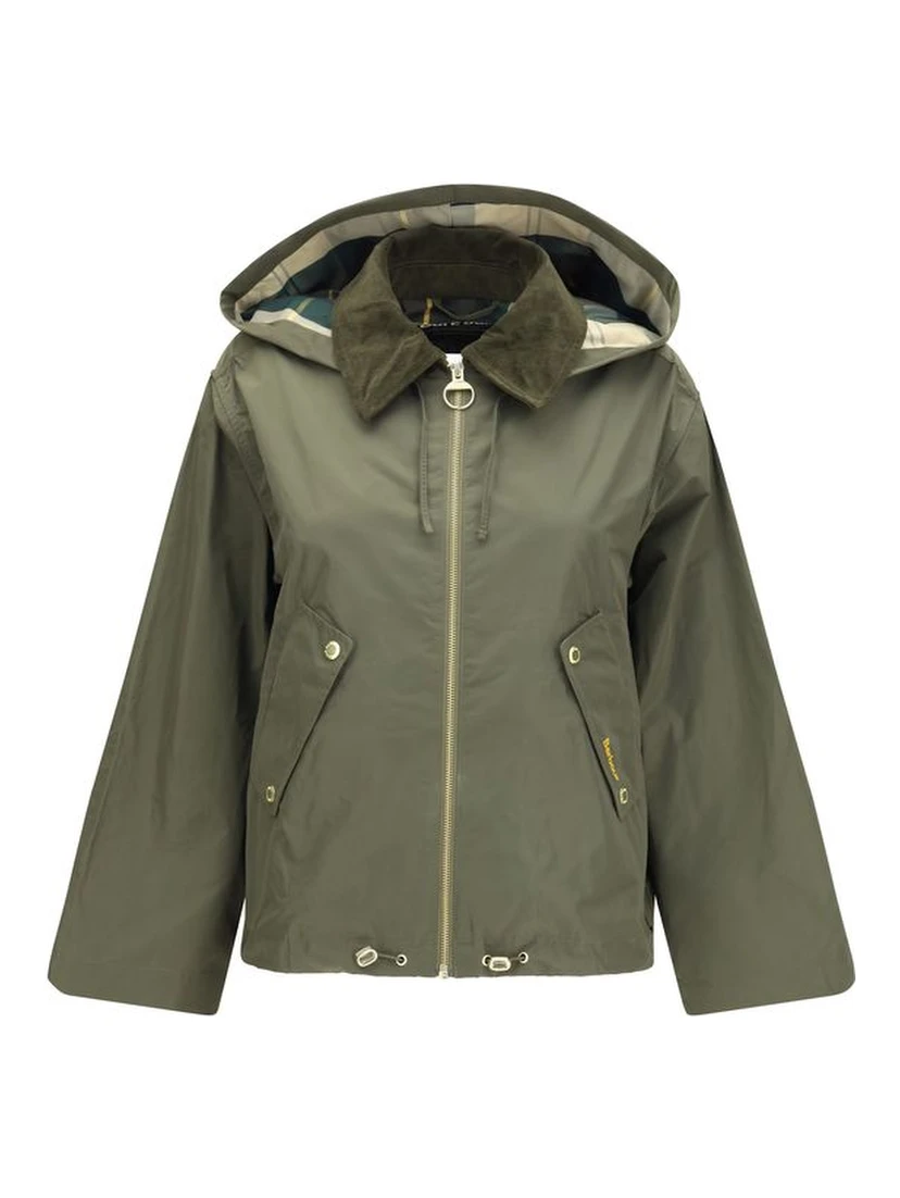 Bicolor Cotton Rain Coat