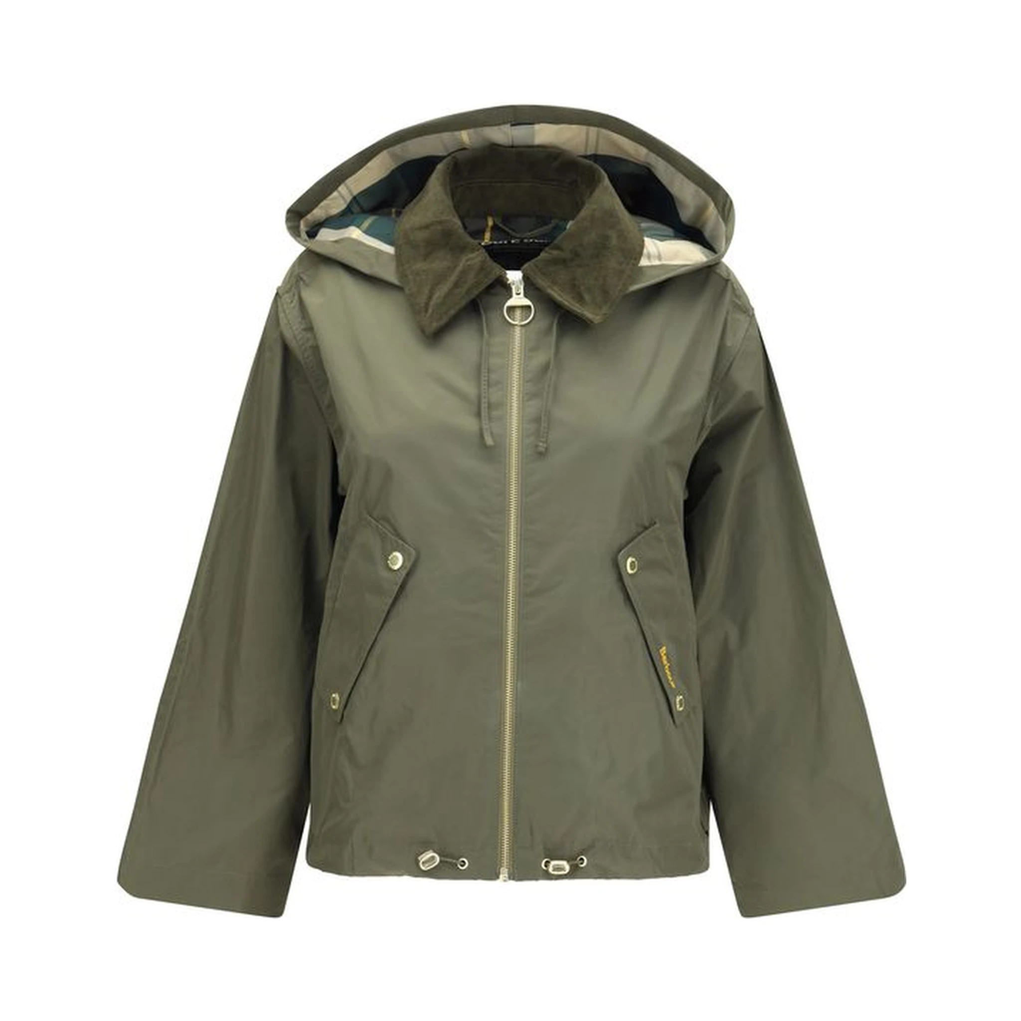 Bicolor Cotton Rain Coat