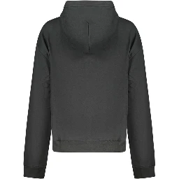 Black Cotton Sweatshirt