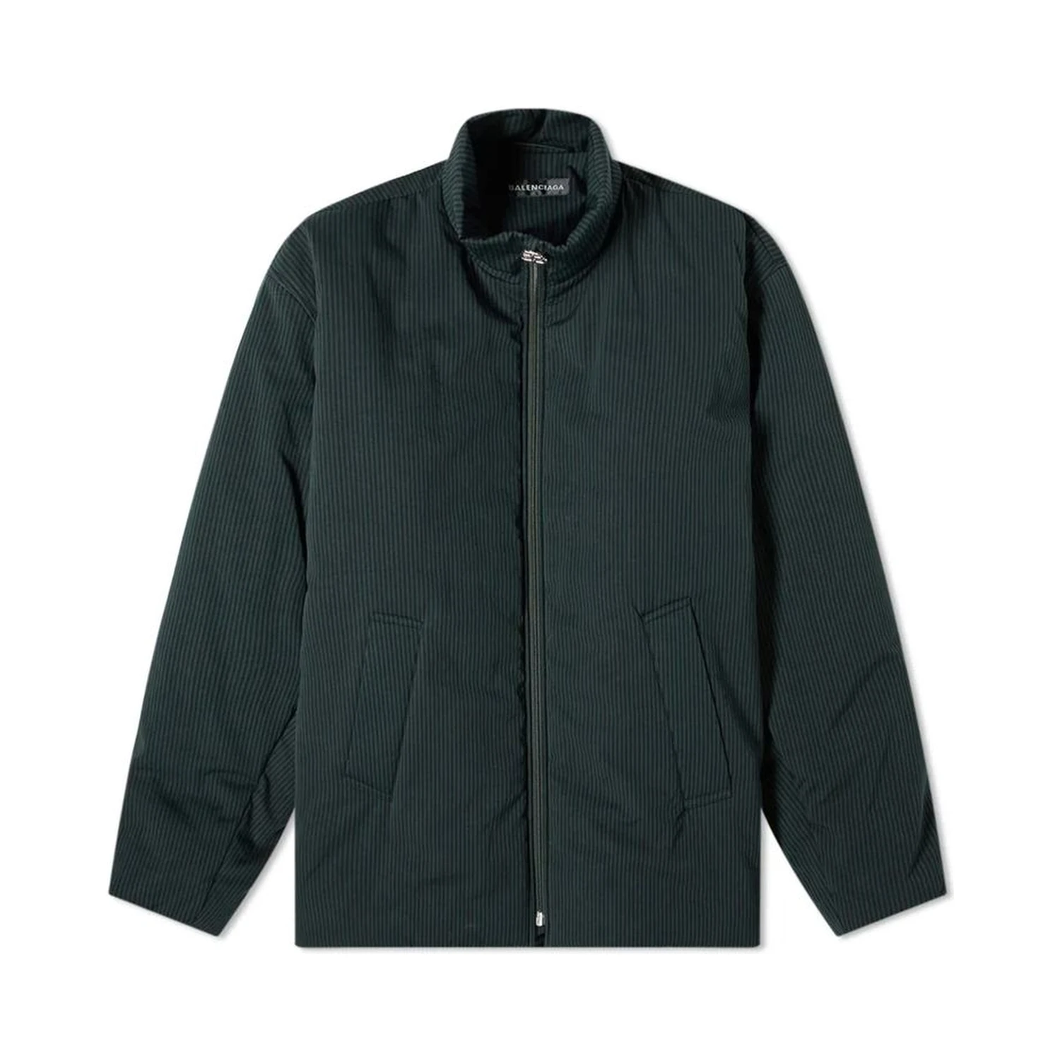 Black Cotton Full-Length Jacket