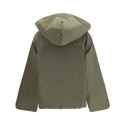 Bicolor Cotton Rain Coat