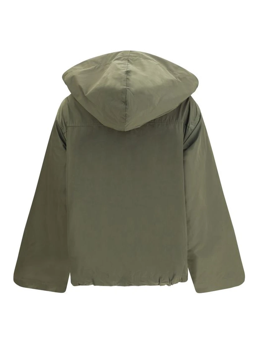Bicolor Cotton Rain Coat
