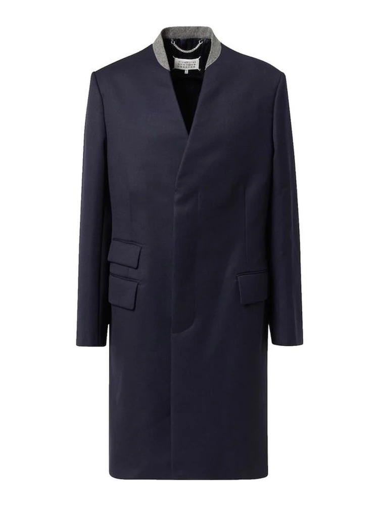 Blue Wool Coat