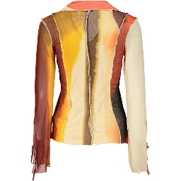 Beige Polyester Pattern Shirt