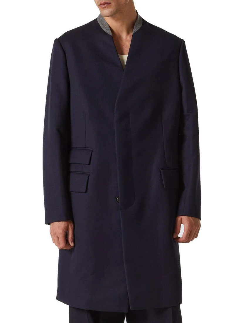 Blue Wool Coat