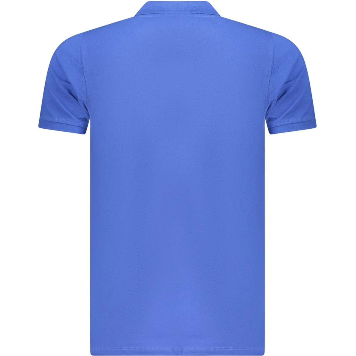 Blue Cotton Polo Shirt