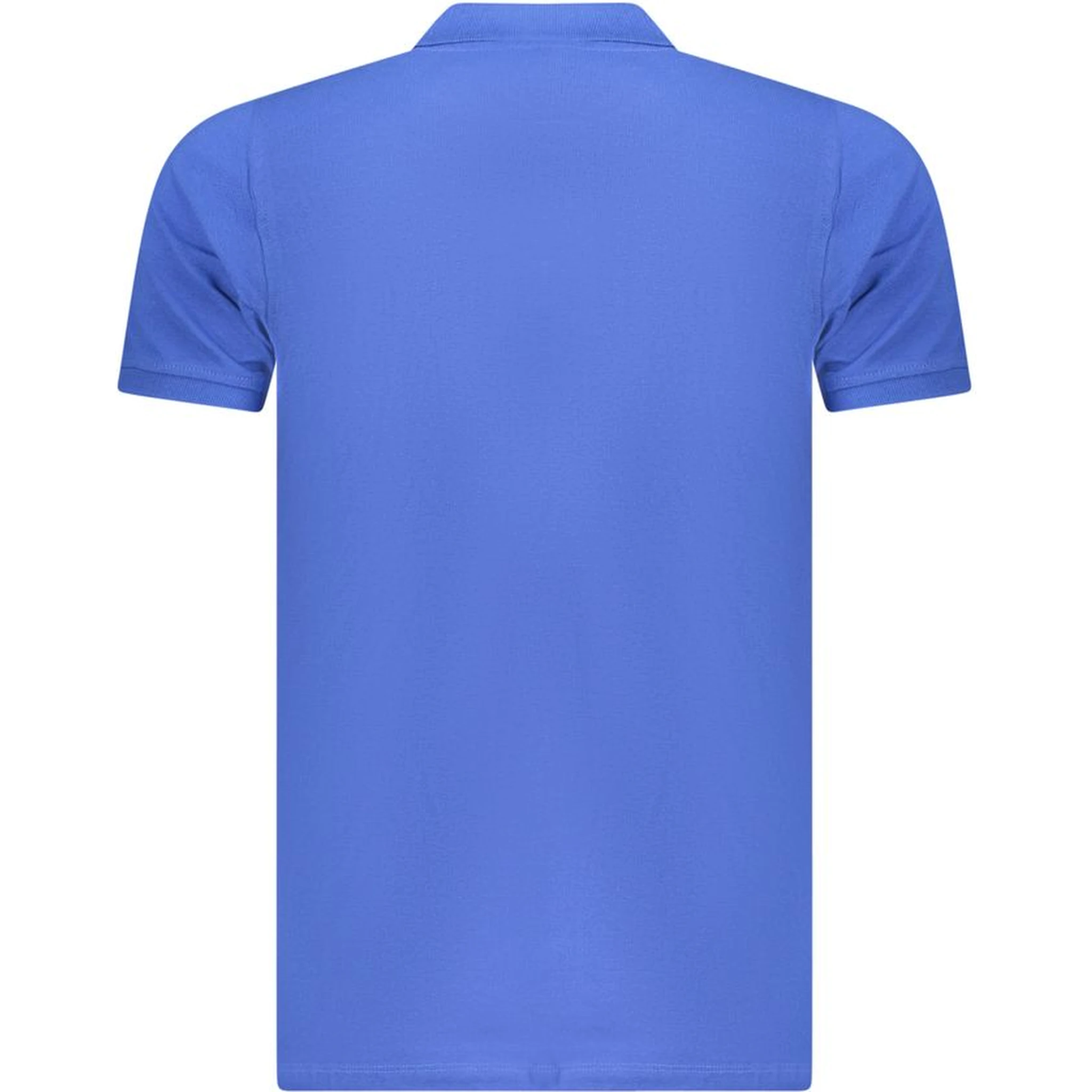 Blue Cotton Polo Shirt