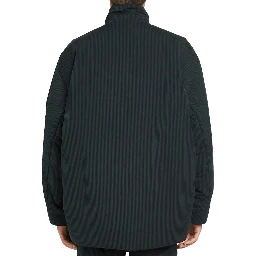 Black Cotton Full-Length Jacket