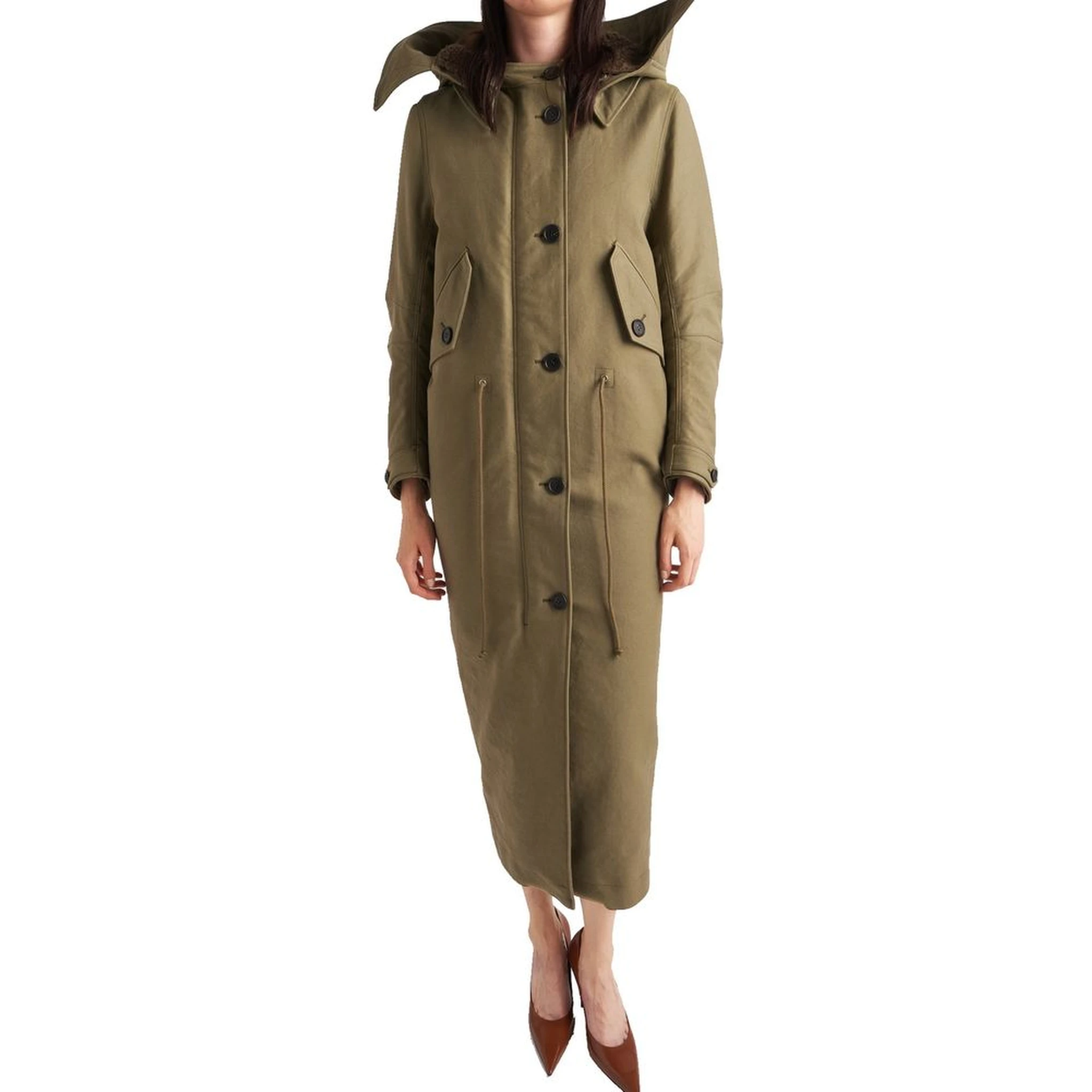 Bicolor Polyamide Coat