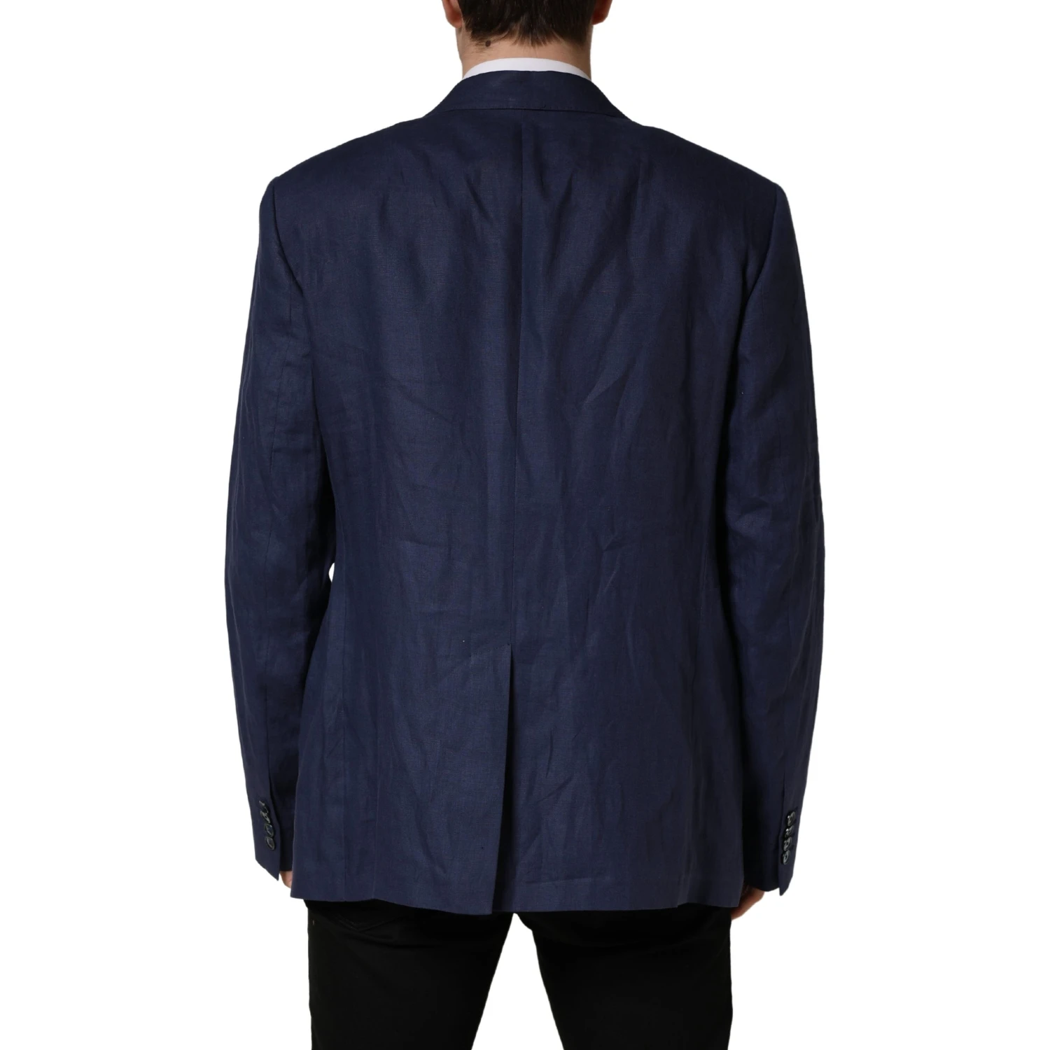 Blue Single Breasted 2 Button Suit Jacket
