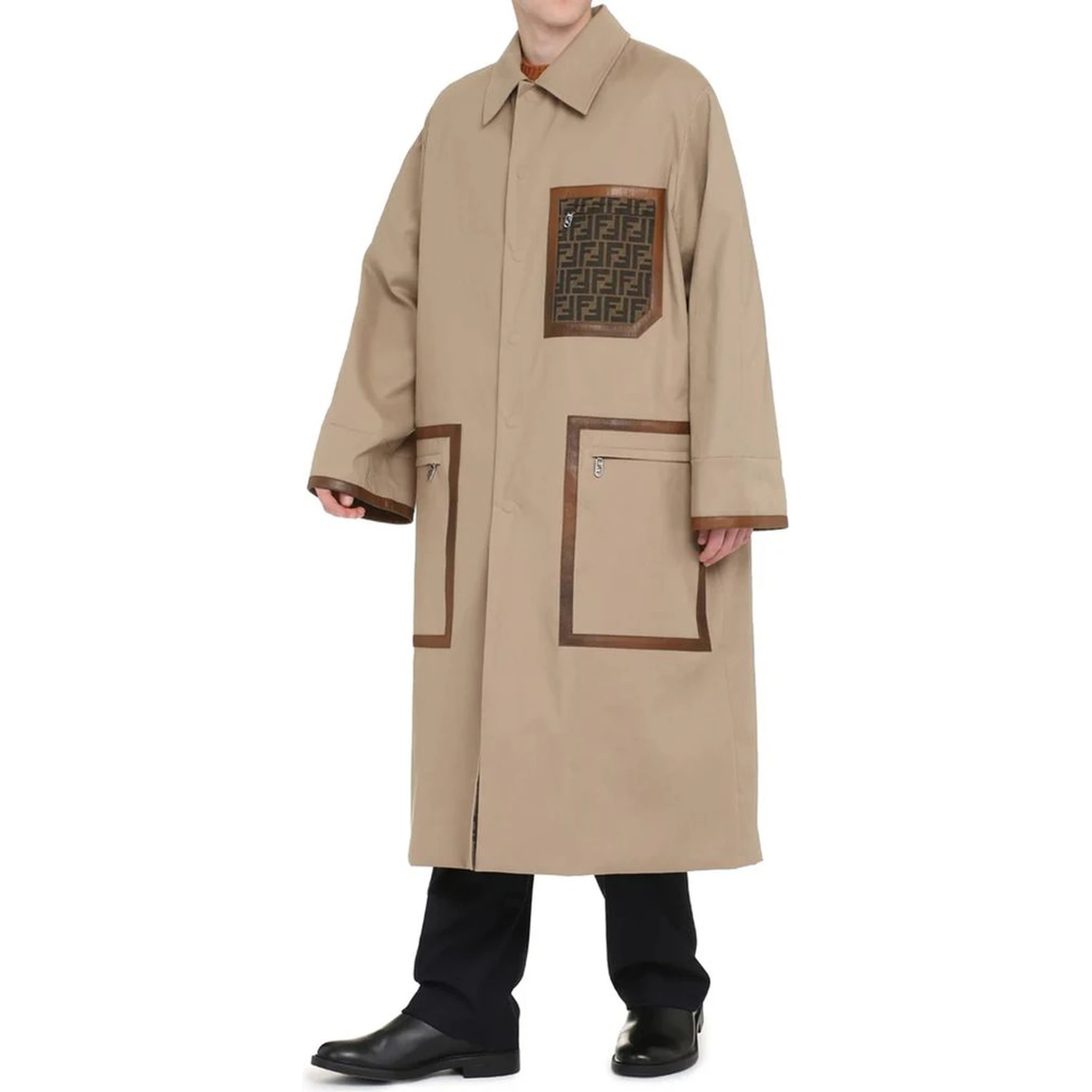 Beige Cotton Coat