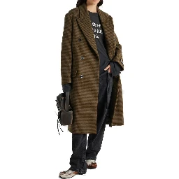 Brown Fibers Coat