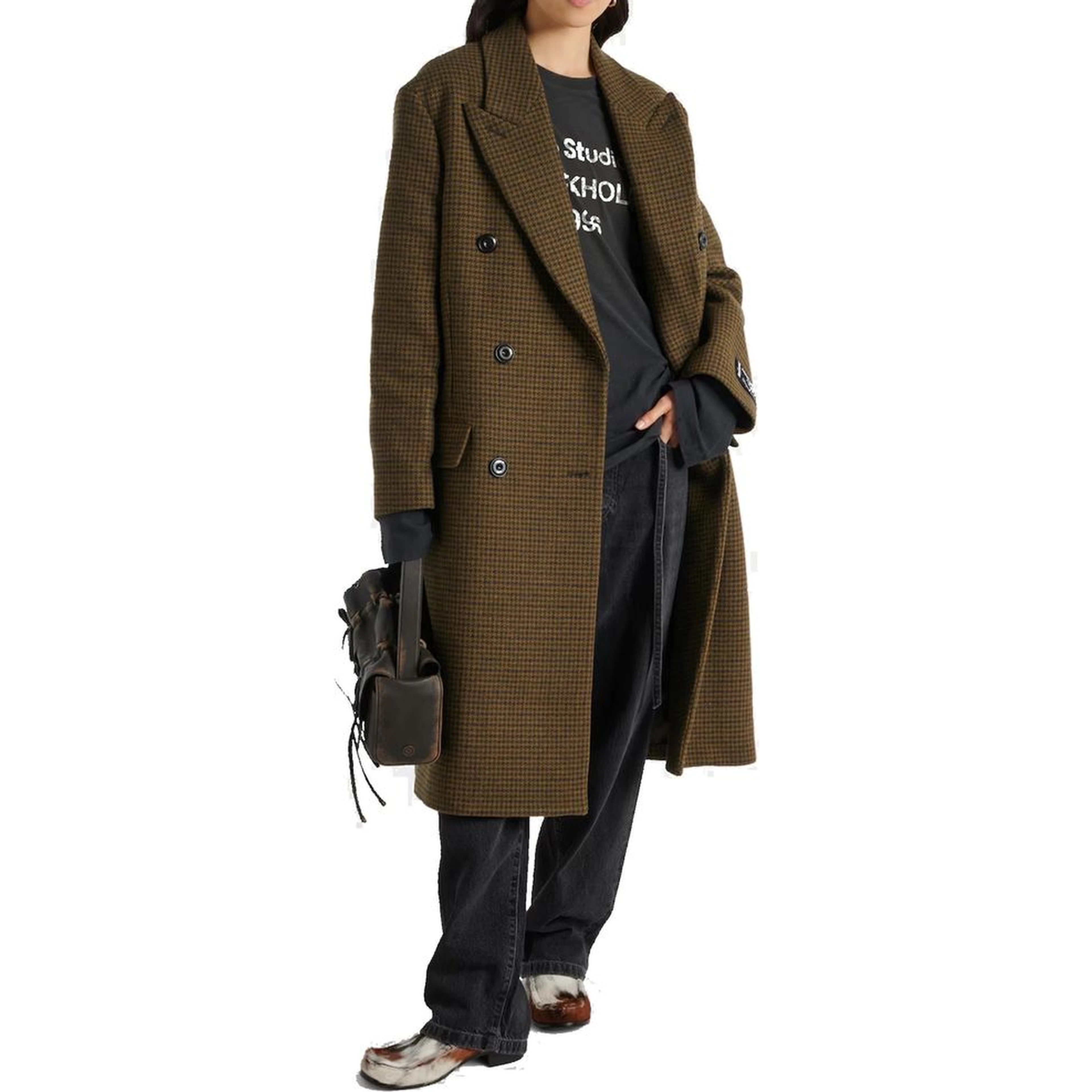 Brown Fibers Coat
