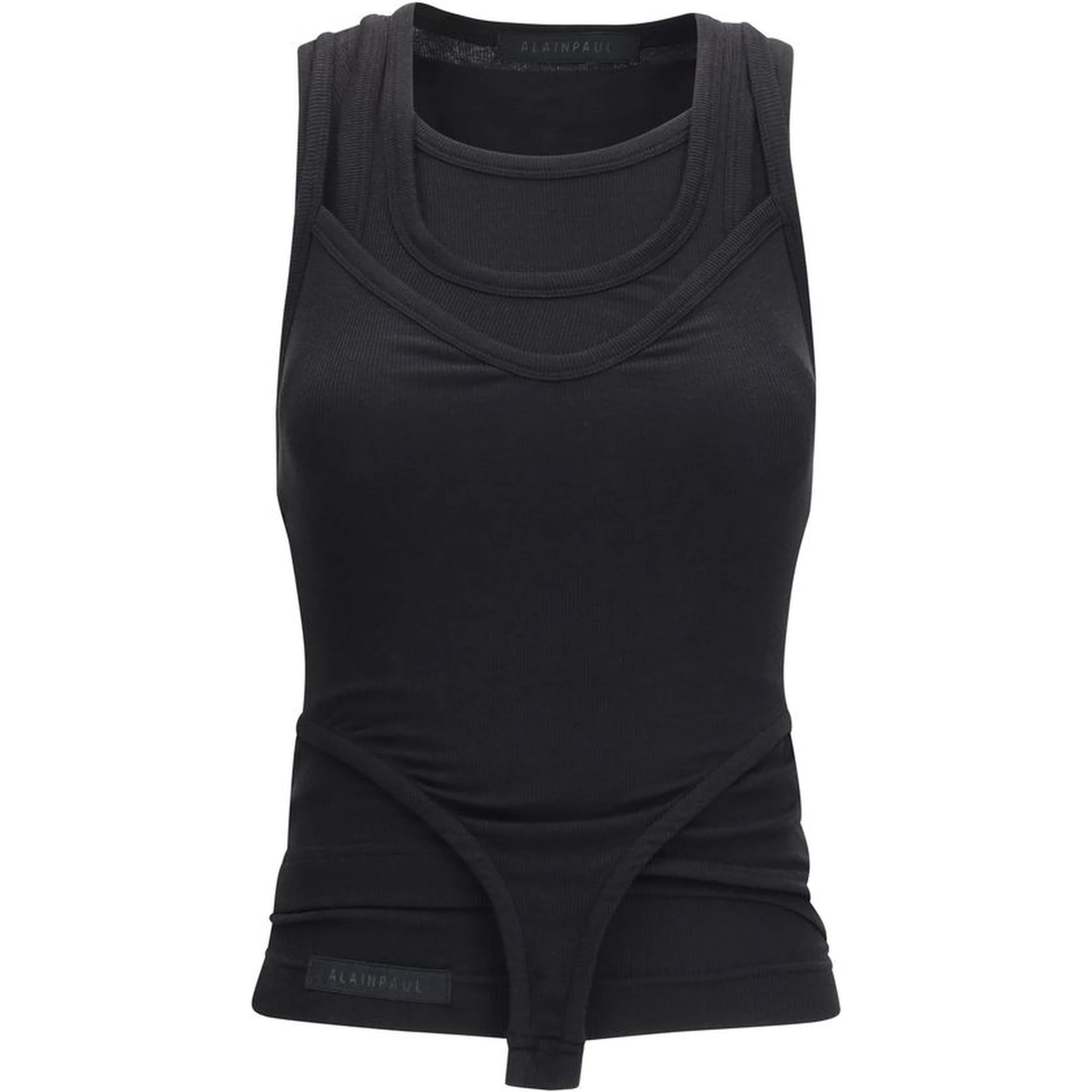 Black Lyocell Tank Tops