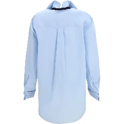 Blue Cotton Dress Shirt