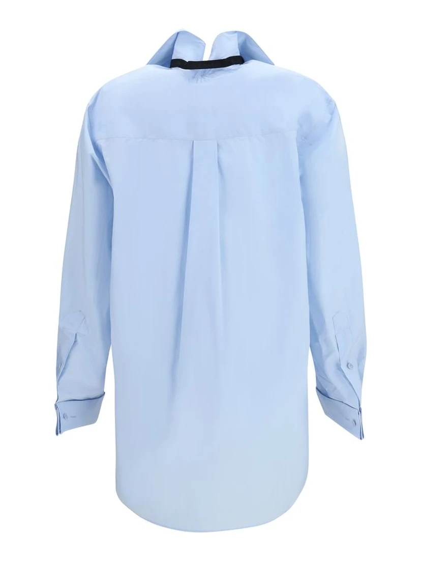 Blue Cotton Dress Shirt