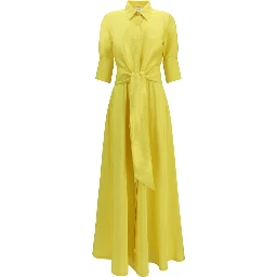 Bicolor Polyester Casual Dress
