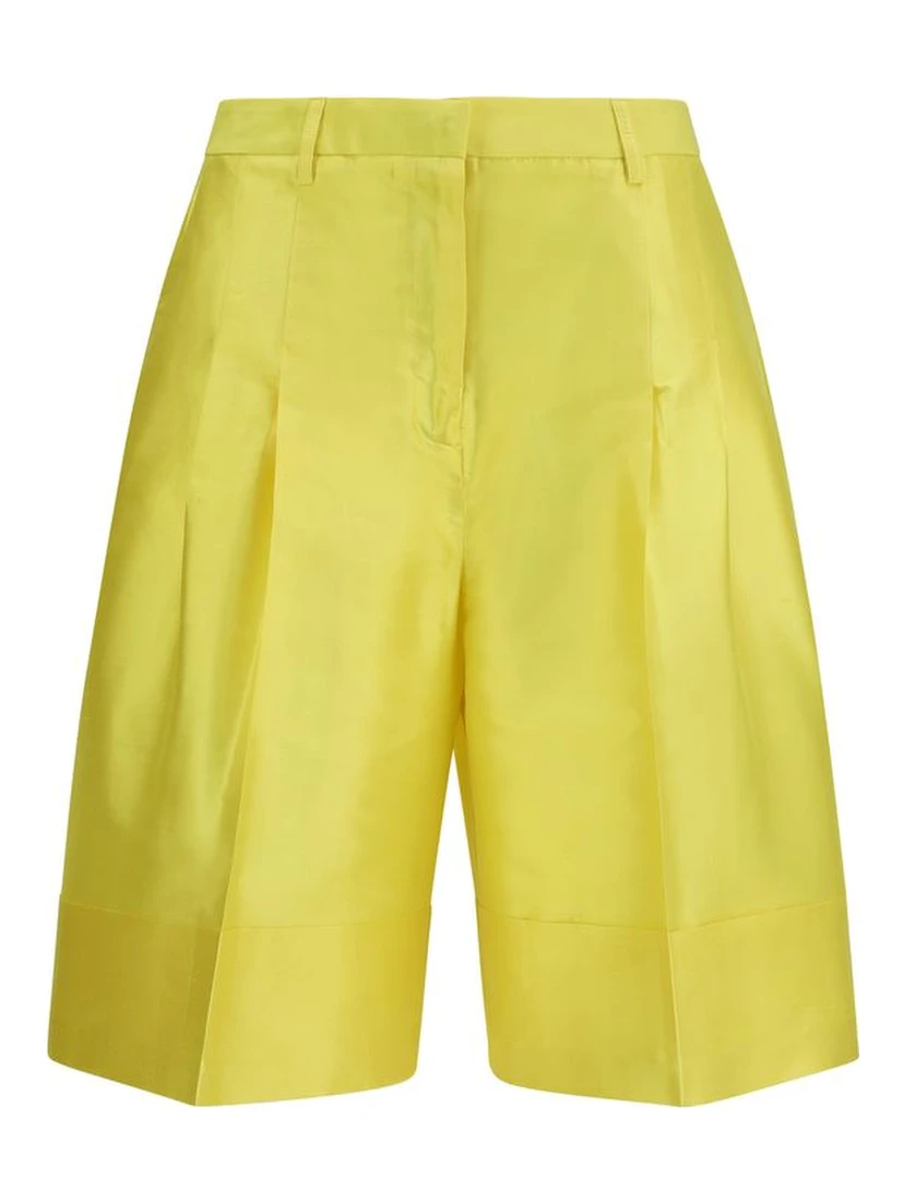 Bicolor Silk Knee Length