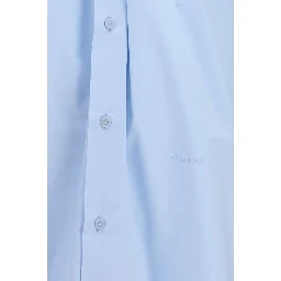 Blue Cotton Dress Shirt