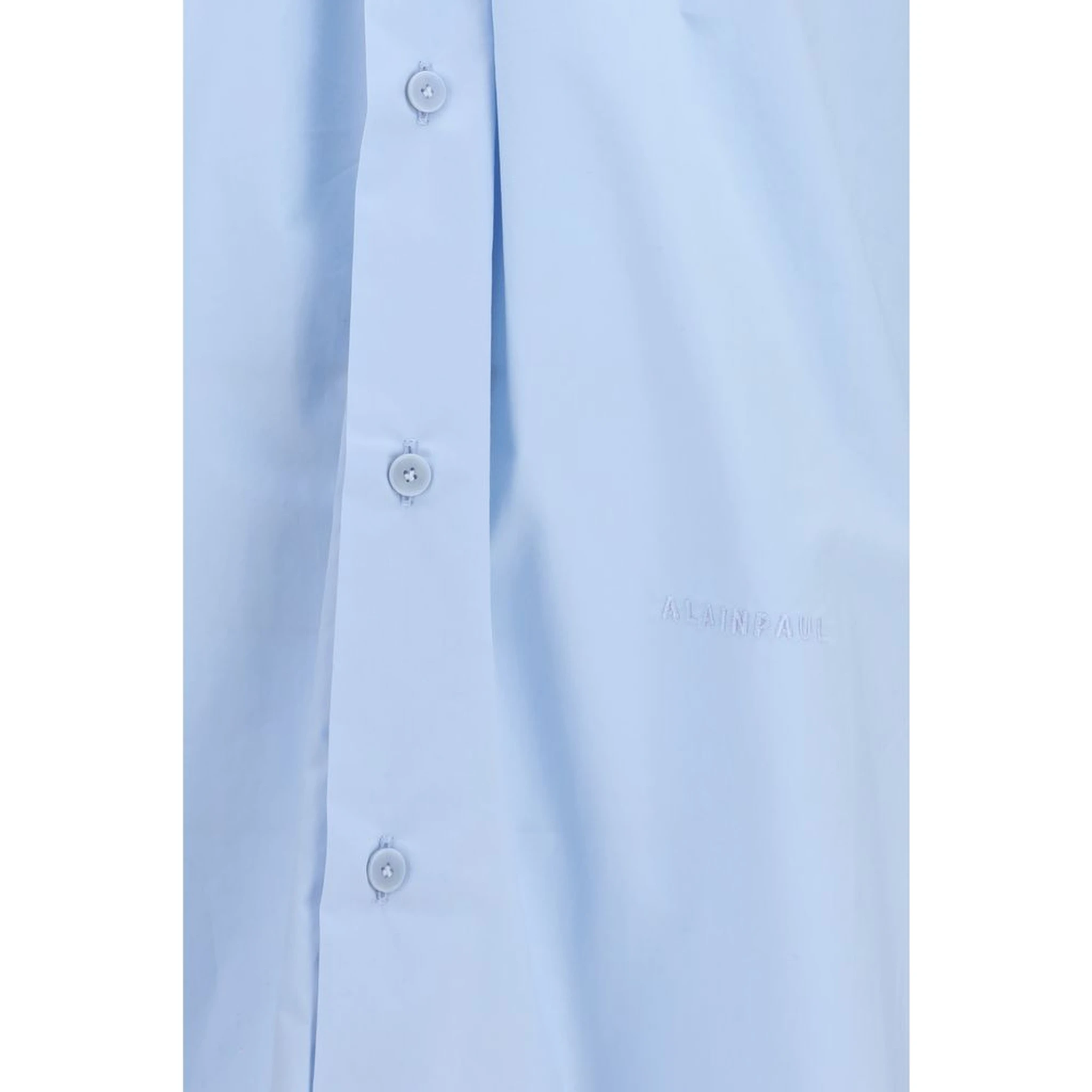 Blue Cotton Dress Shirt