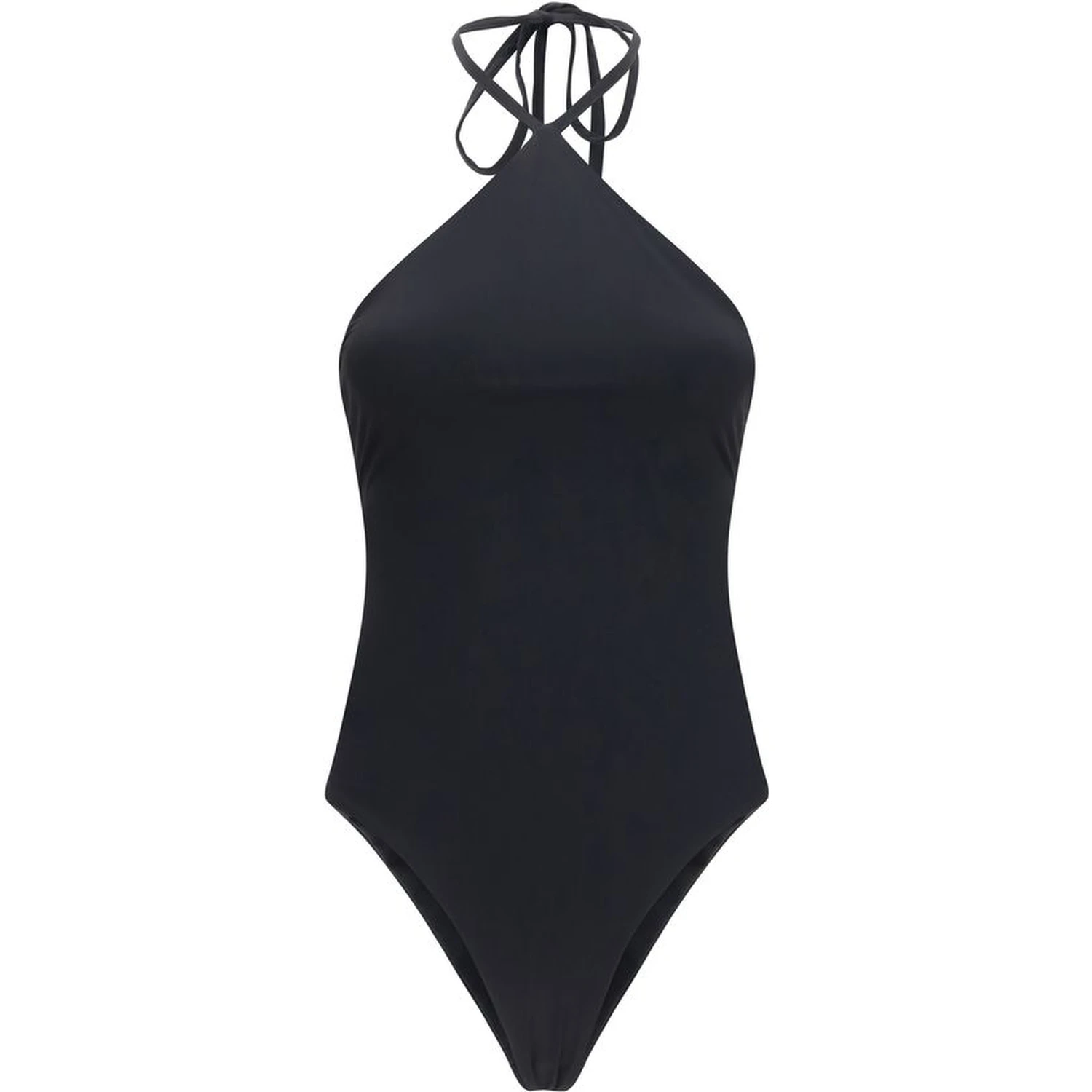 Black Polyamide One-Piece Swimsuit