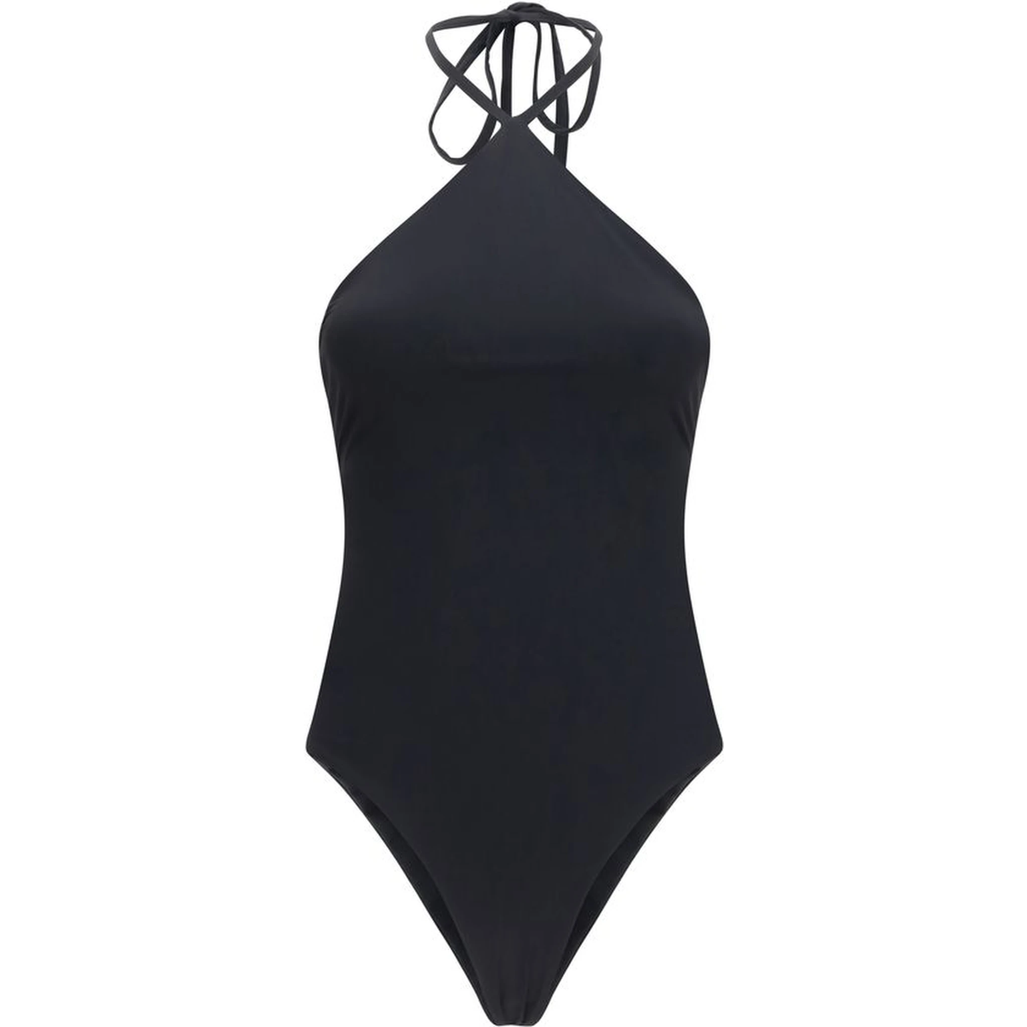Black Polyamide One-Piece Swimsuit
