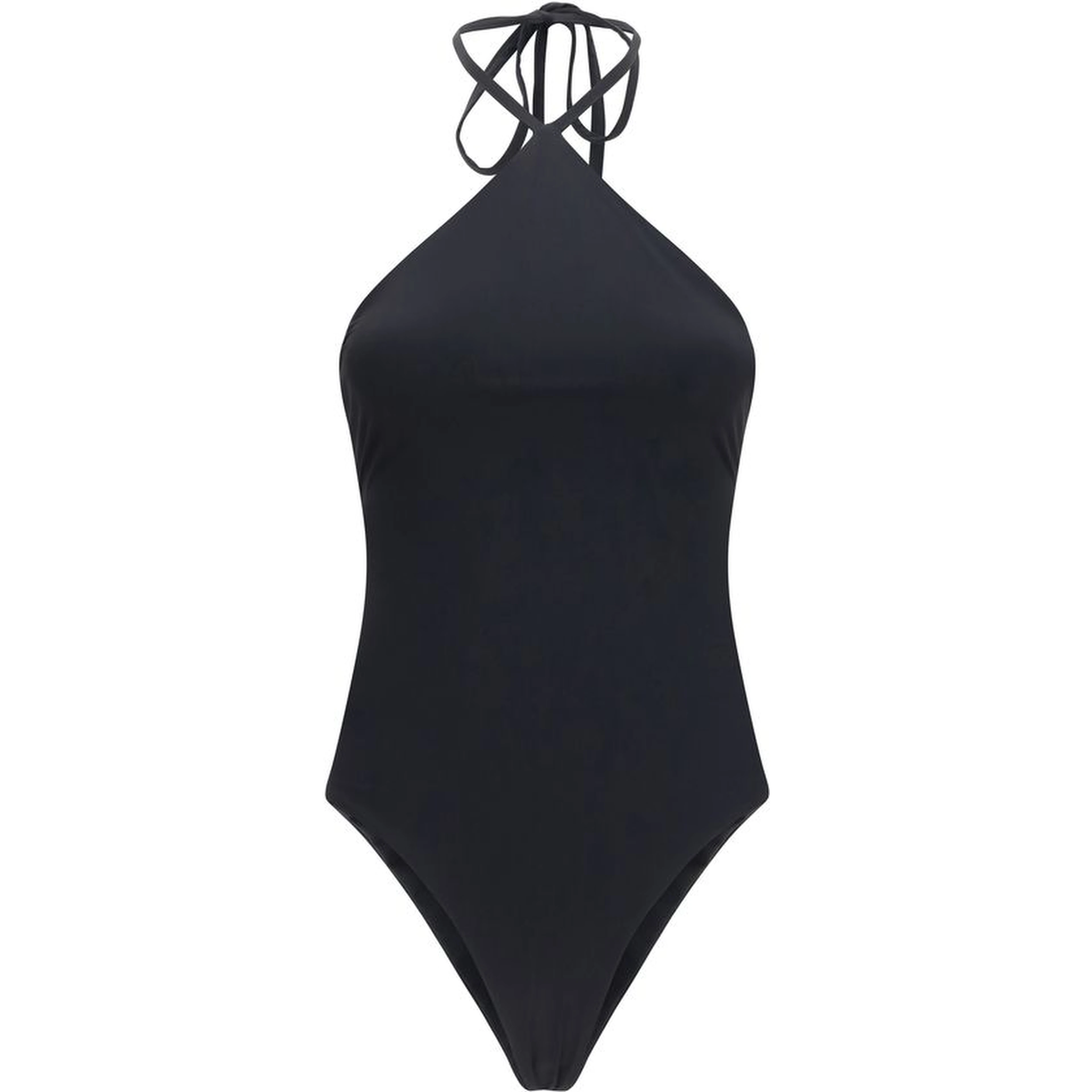 Black Polyamide One-Piece Swimsuit