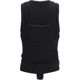 Black Lyocell Tank Tops
