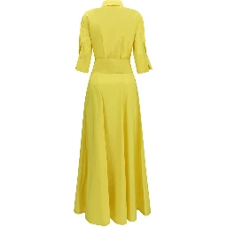 Bicolor Polyester Casual Dress