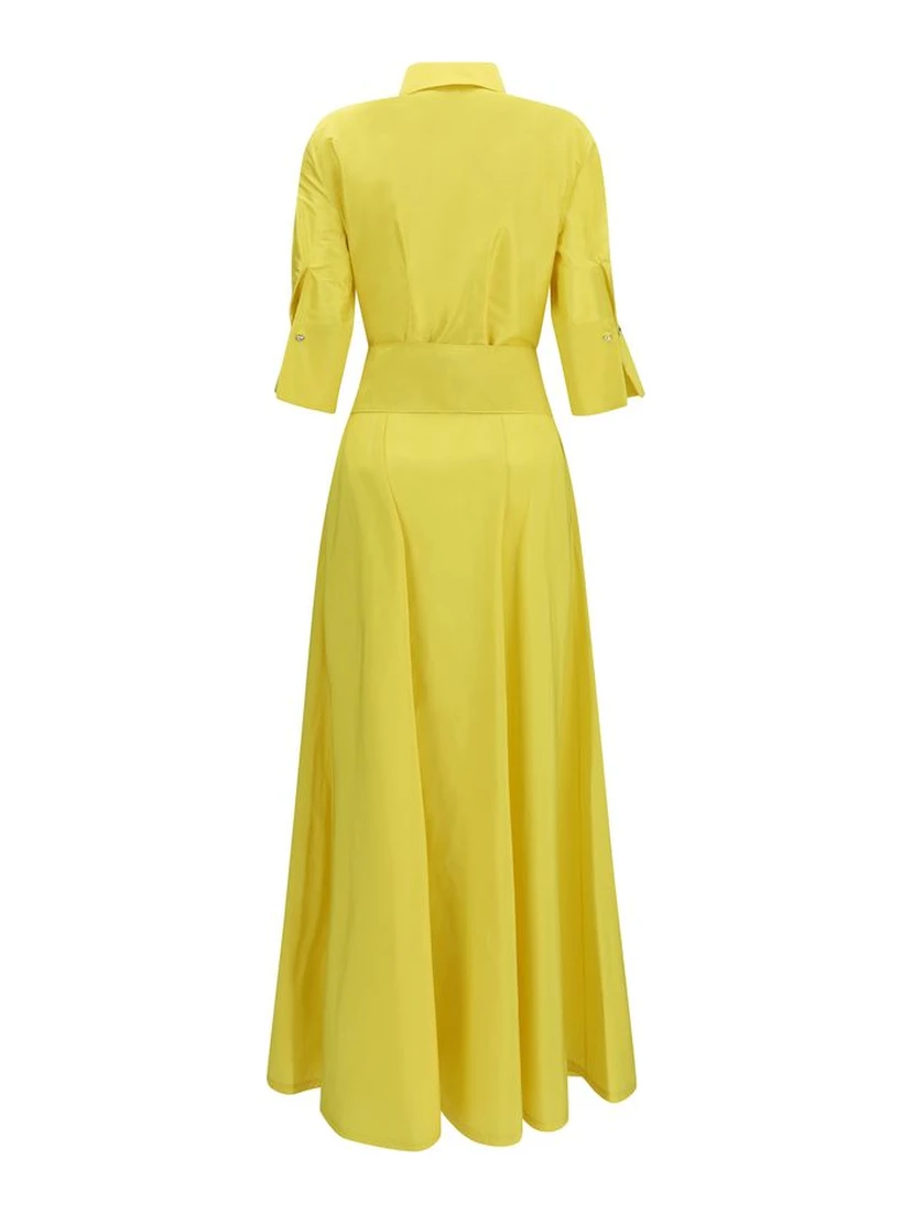 Bicolor Polyester Casual Dress