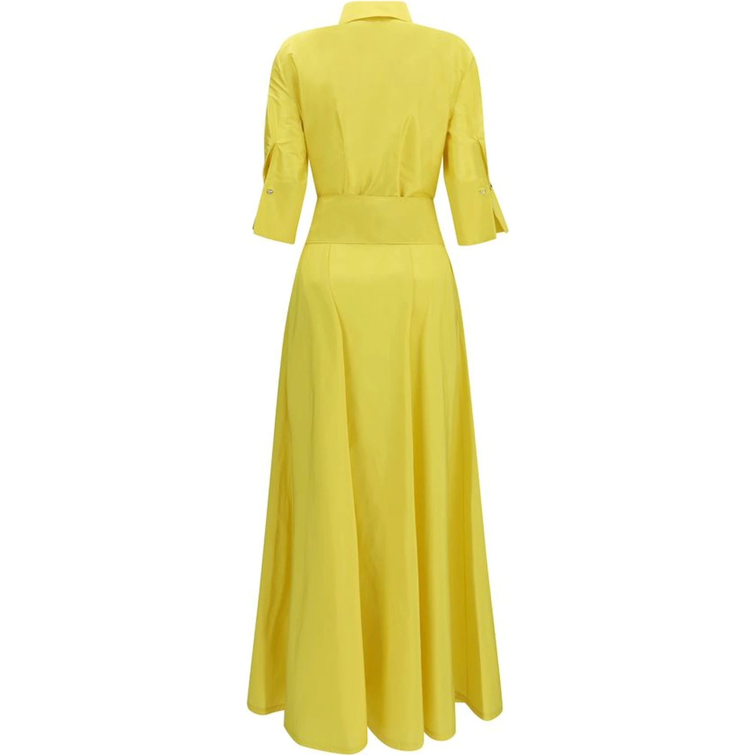 Bicolor Polyester Casual Dress