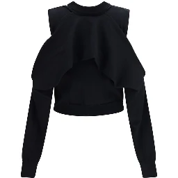 Black Cotton Cardigan