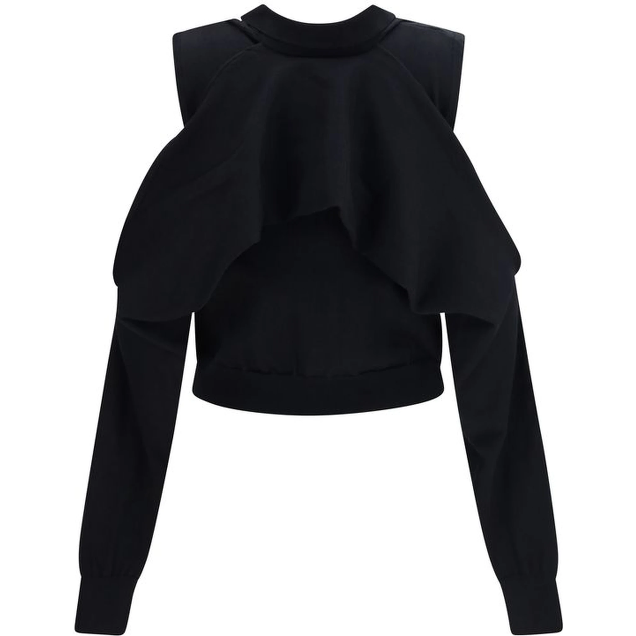 Black Cotton Cardigan